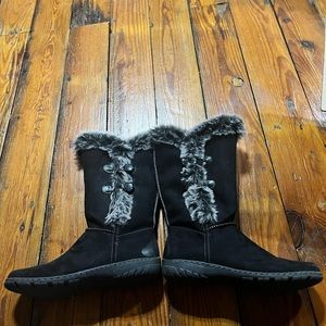 Black Fur Lined Natural Soul Boots
